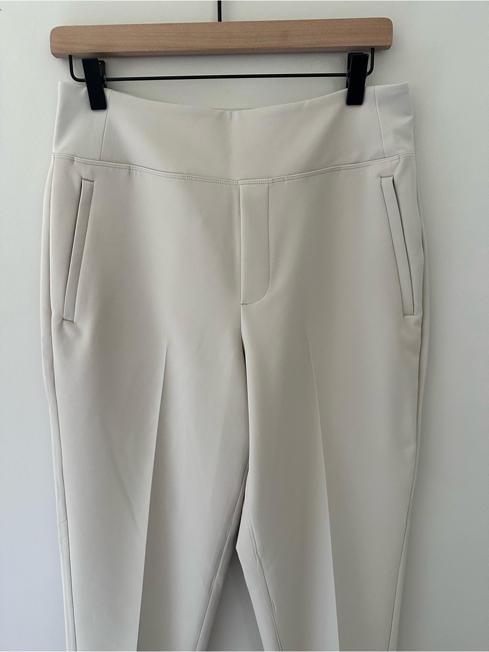 Athleta Endless High Rise Tailored Stretch Cream Dress Pants - Picture 1 of 13
